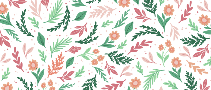 Floral motive used while designing the AGH Plant Day 2024.