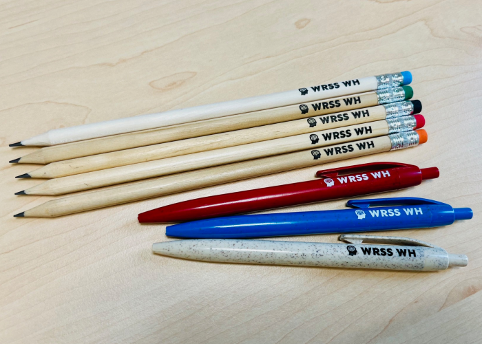 Picture of branded pens.