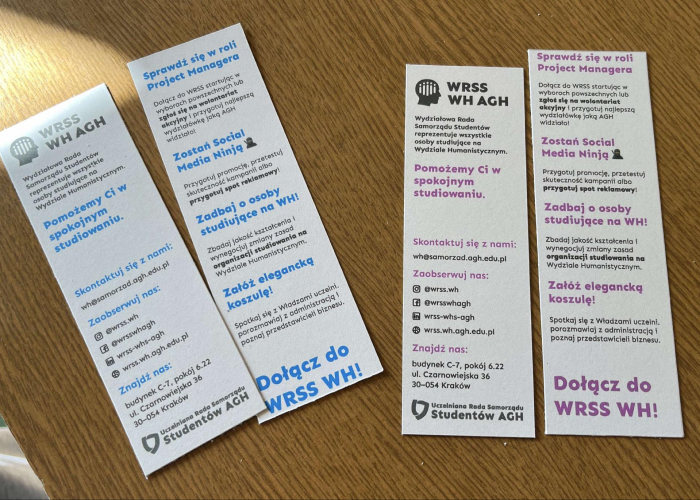 Picture of a recruitment card.