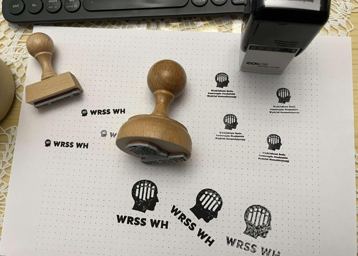 Picture of stamped logos.